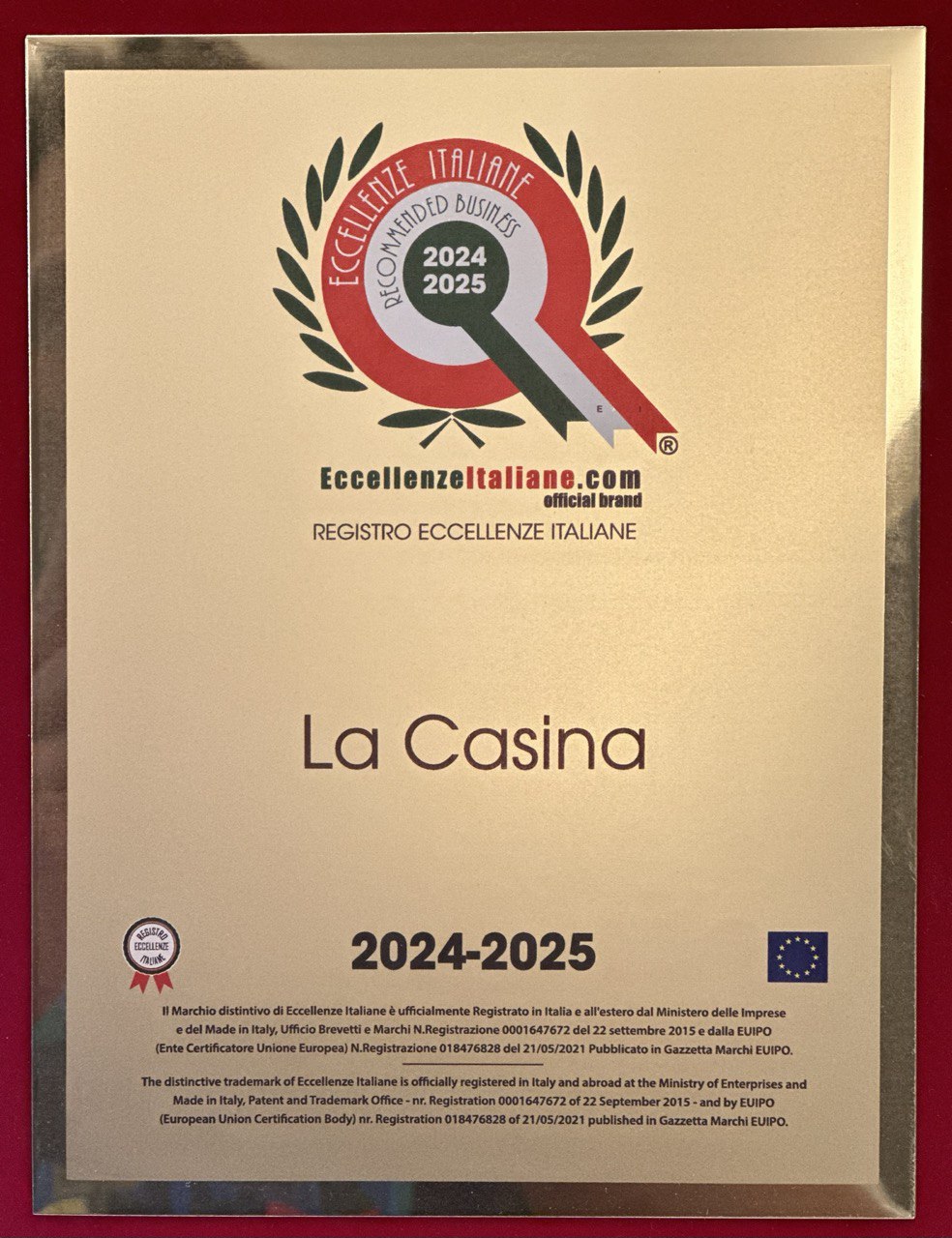 Certificazione Eccellenze italiane